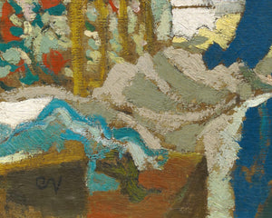 Édouard Vuillard "Marie Bent Over Her Needlework" (c.1892) - Mabon Gallery