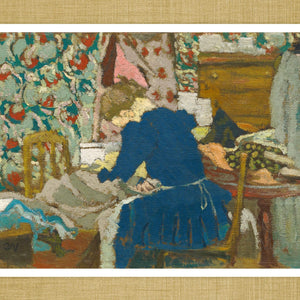 Édouard Vuillard "Marie Bent Over Her Needlework" (c.1892) - Mabon Gallery