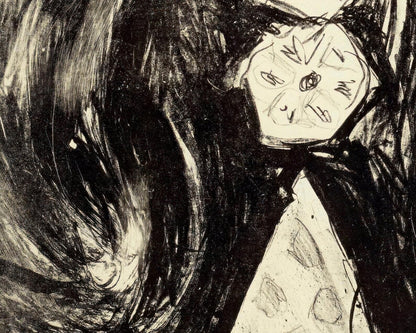 Edvard Munch "The Brooch, Eva Mudocci" (c.1903) - Mabon Gallery