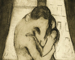 Edvard Munch "The Kiss" (c.1895) - Mabon Gallery