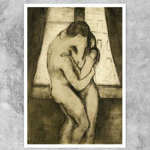 Edvard Munch "The Kiss" (c.1895) - Mabon Gallery
