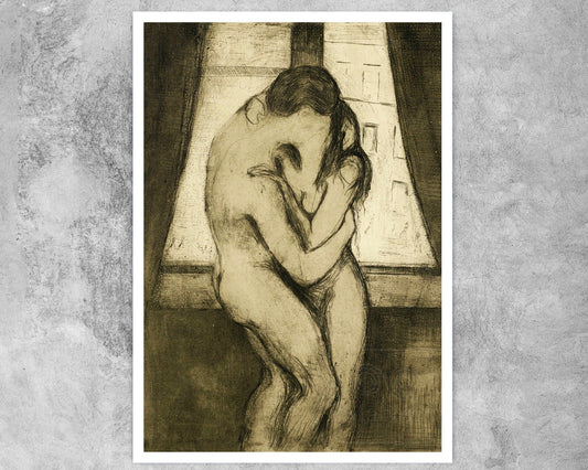 Edvard Munch "The Kiss" (c.1895) - Mabon Gallery