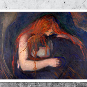 Edvard Munch "Vampire" (c.1895) - Mabon Gallery