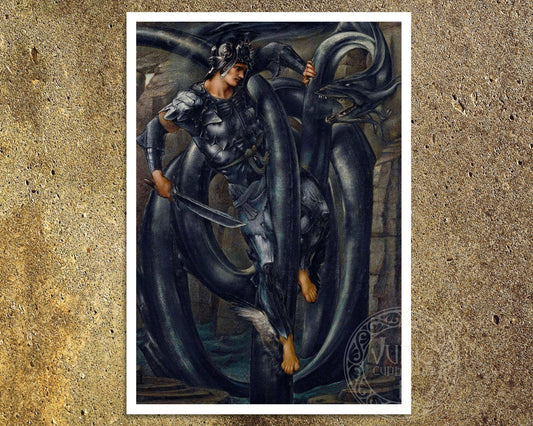 Edward Burne - Jones "The Doom Fulfilled (Detail)" (c.1888) - Mabon Gallery