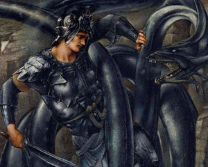 Edward Burne - Jones "The Doom Fulfilled (Detail)" (c.1888) - Mabon Gallery