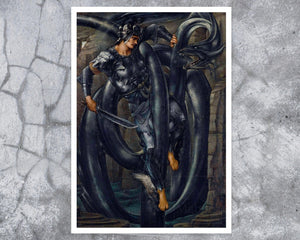 Edward Burne - Jones "The Doom Fulfilled (Detail)" (c.1888) - Mabon Gallery