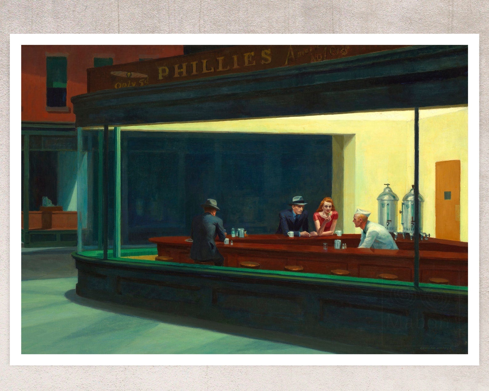 Edward Hopper “Nighthawks” (c.1942) - Mabon Gallery