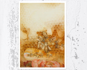 Edward Julius Detmold "The Queen Bee" (c.1911) - Mabon Gallery