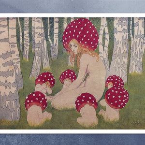 Edward Okuń "Where The Beeches Dawn / Mother Mushroom" (c.1906) - Mabon Gallery