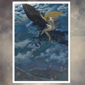 Edward Robert Hughes "Dream Idyll (A Valkyrie)" (c.1902) - Mabon Gallery