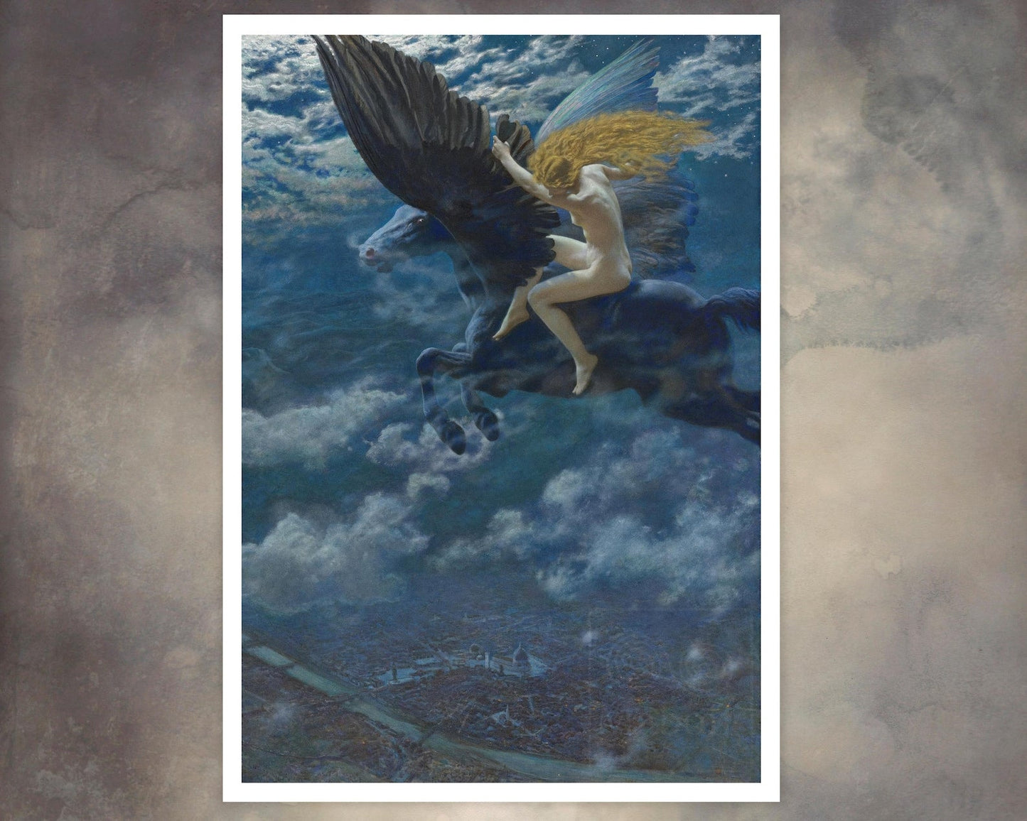 Edward Robert Hughes "Dream Idyll (A Valkyrie)" (c.1902) - Mabon Gallery