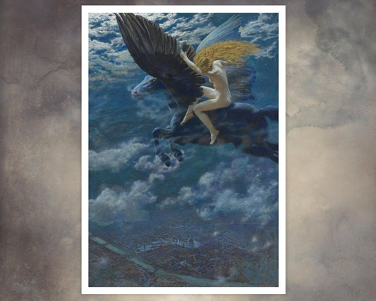 Edward Robert Hughes "Dream Idyll (A Valkyrie)" (c.1902) - Mabon Gallery