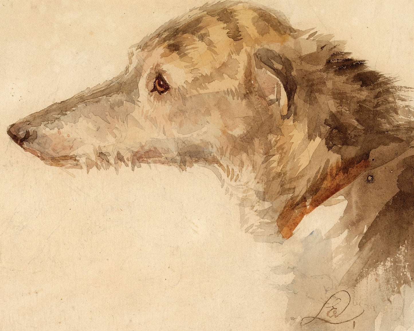 Edwin Henry Landseer "Irish Wolfhound" - Mabon Gallery