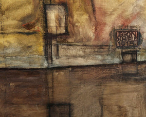 Egon Schiele "House Wall on the River" (c.1915) - Mabon Gallery