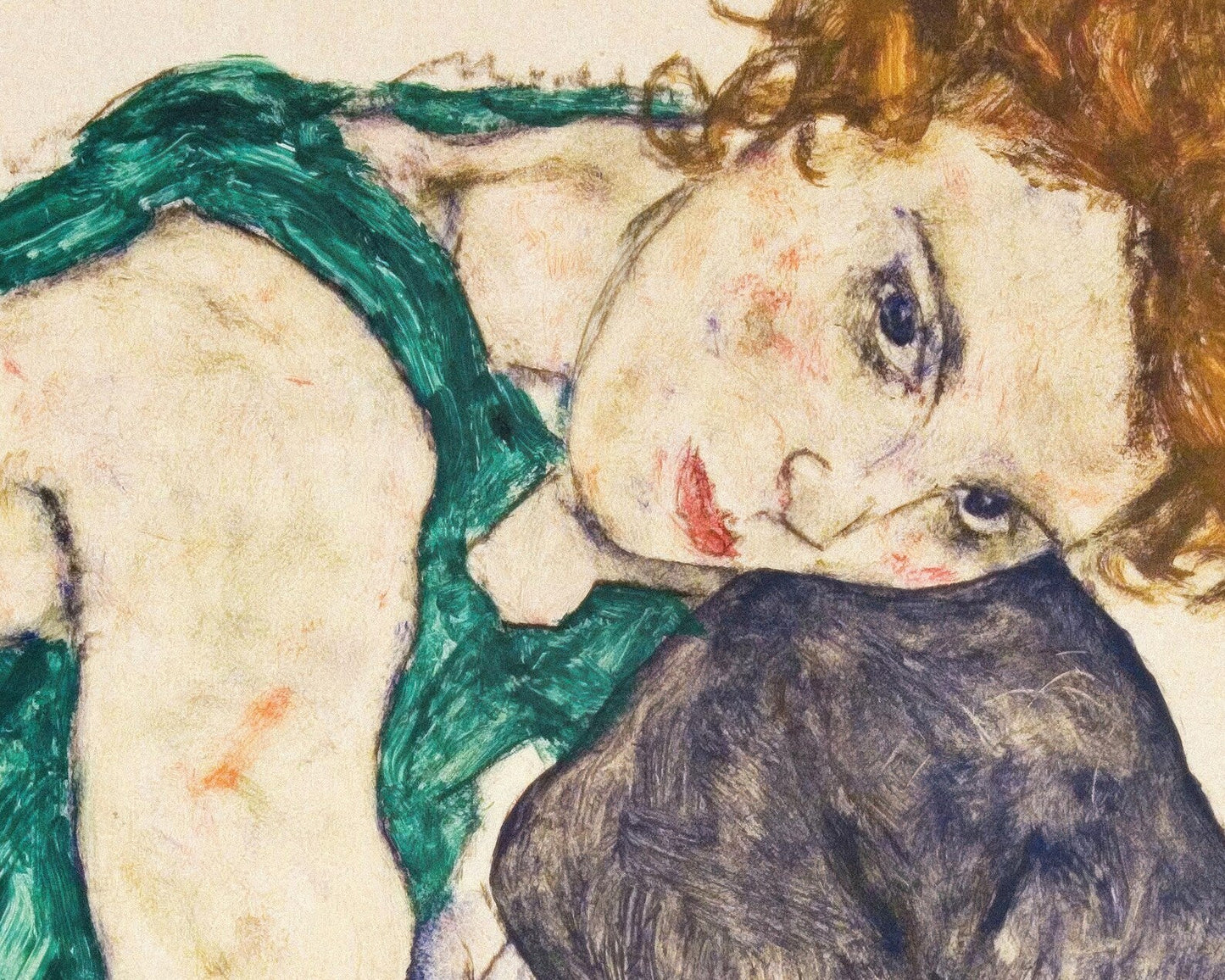 Egon Schiele "Seated Woman - Adele Herms" (c.1917) - Mabon Gallery