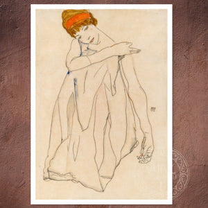 Egon Schiele "The Dancer" (c.1913) - Mabon Gallery