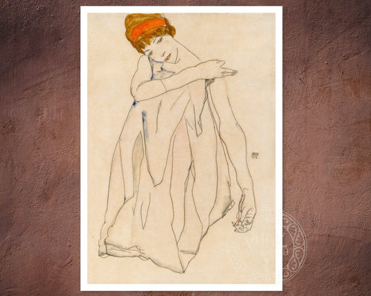 Egon Schiele "The Dancer" (c.1913) - Mabon Gallery