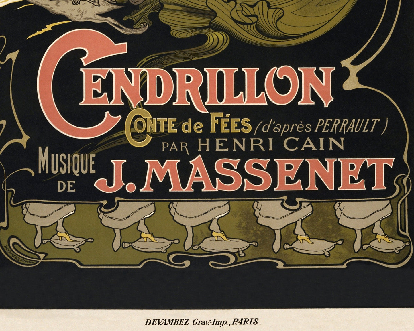 Émile Bertrand "Cendrillon"(c.1899) Jules Massenet Opera - Mabon Gallery