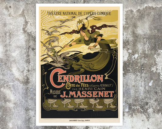 Émile Bertrand "Cendrillon"(c.1899) Jules Massenet Opera - Mabon Gallery