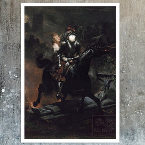 Émile Jean - Horace Vernet "The Dead Travel Fast" (c.1839) The Gothic Ballad of Lénore - Mabon Gallery