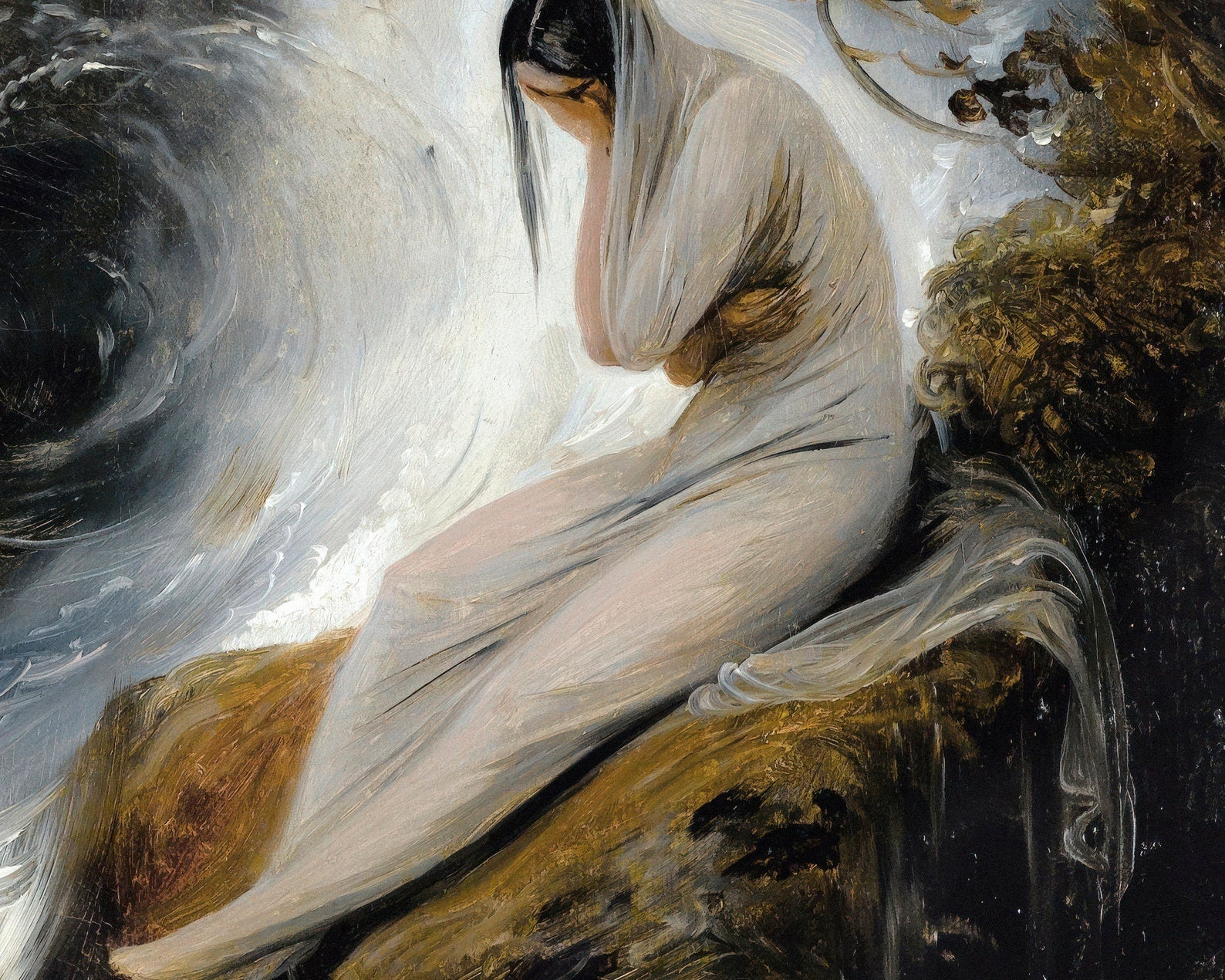 Émile Jean - Horace Vernet "The Maiden's Lament" (c.1830) - Mabon Gallery