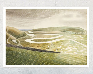 Eric Ravilious "Cuckmere Haven" (c.1939) - Mabon Gallery