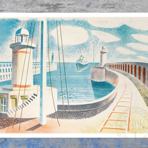 Eric Ravilious "Newhaven Harbour" (c.1937) - Mabon Gallery