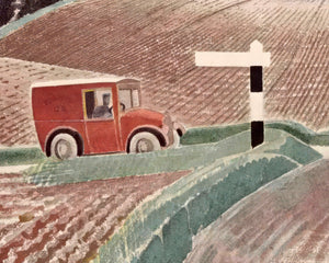 Eric Ravilious "Wiltshire Landscape" (c.1937) - Mabon Gallery