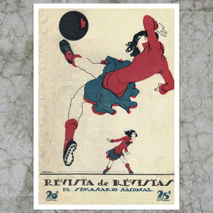 Ernesto García Cabral "Women's Football" (c.1920) Revista de Revistas Cover - Mabon Gallery