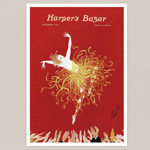 Erté "Harpers Bazar, November 1920" Magazine Cover Artwork - Mabon Gallery