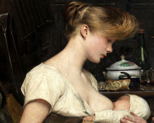 Eugène Buland "Parental Bliss" (c.1923) - Mabon Gallery