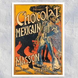 Eugène Grasset "Chocolat Mexicain - Paris" (c.1892) - Mabon Gallery
