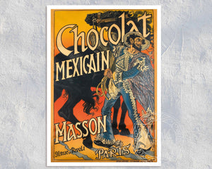 Eugène Grasset "Chocolat Mexicain - Paris" (c.1892) - Mabon Gallery