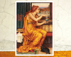 Evelyn De Morgan "The Love Potion" (c.1903) - Mabon Gallery