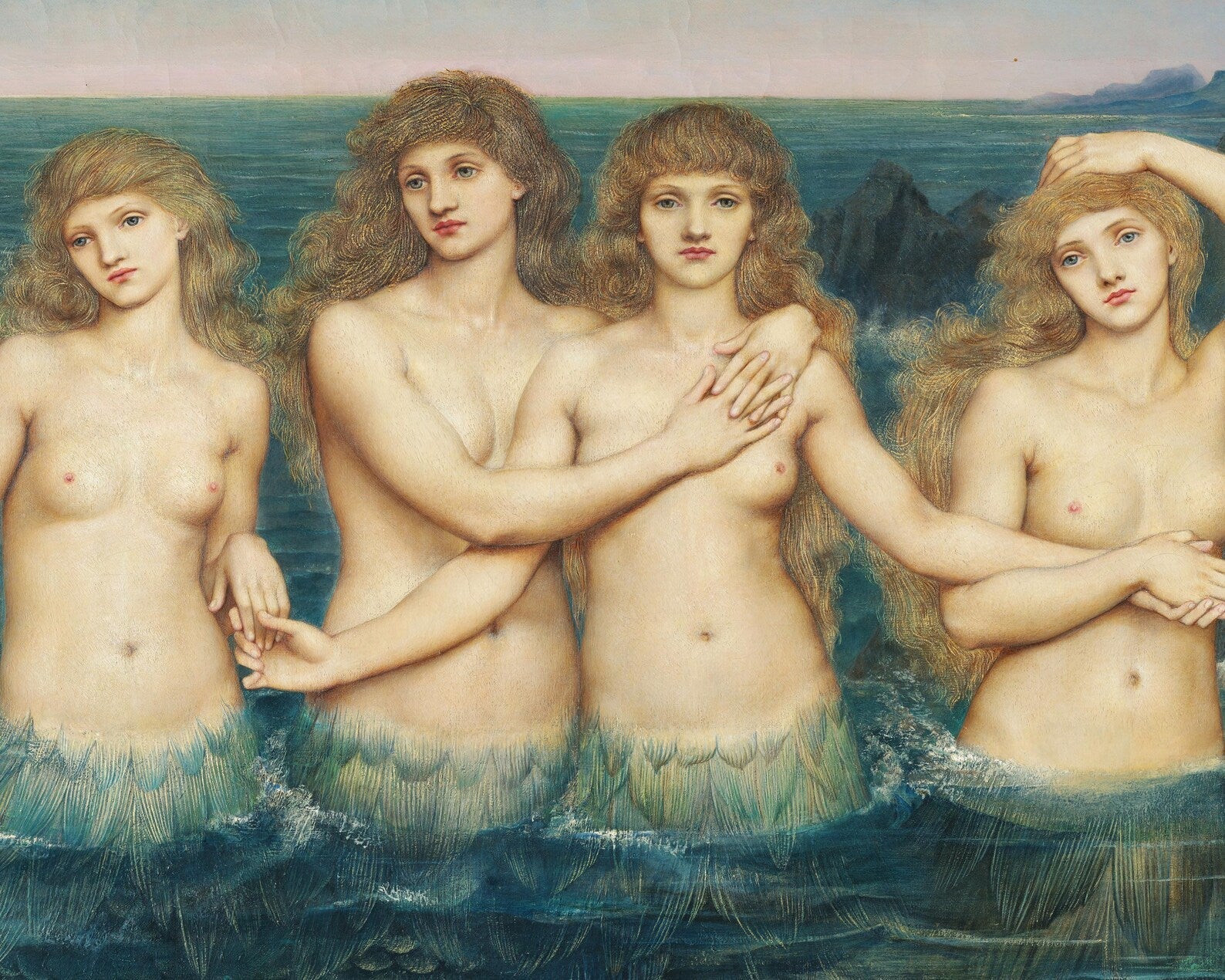 Evelyn de Morgan “The Sea Maidens” (c.1885) - Mabon Gallery