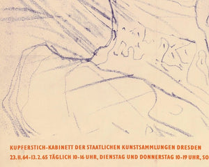 Exhibition Poster "Toulouse-Lautrec, Dresden 23.11.64 - 13.2.65" (c.1964) - Mabon Gallery