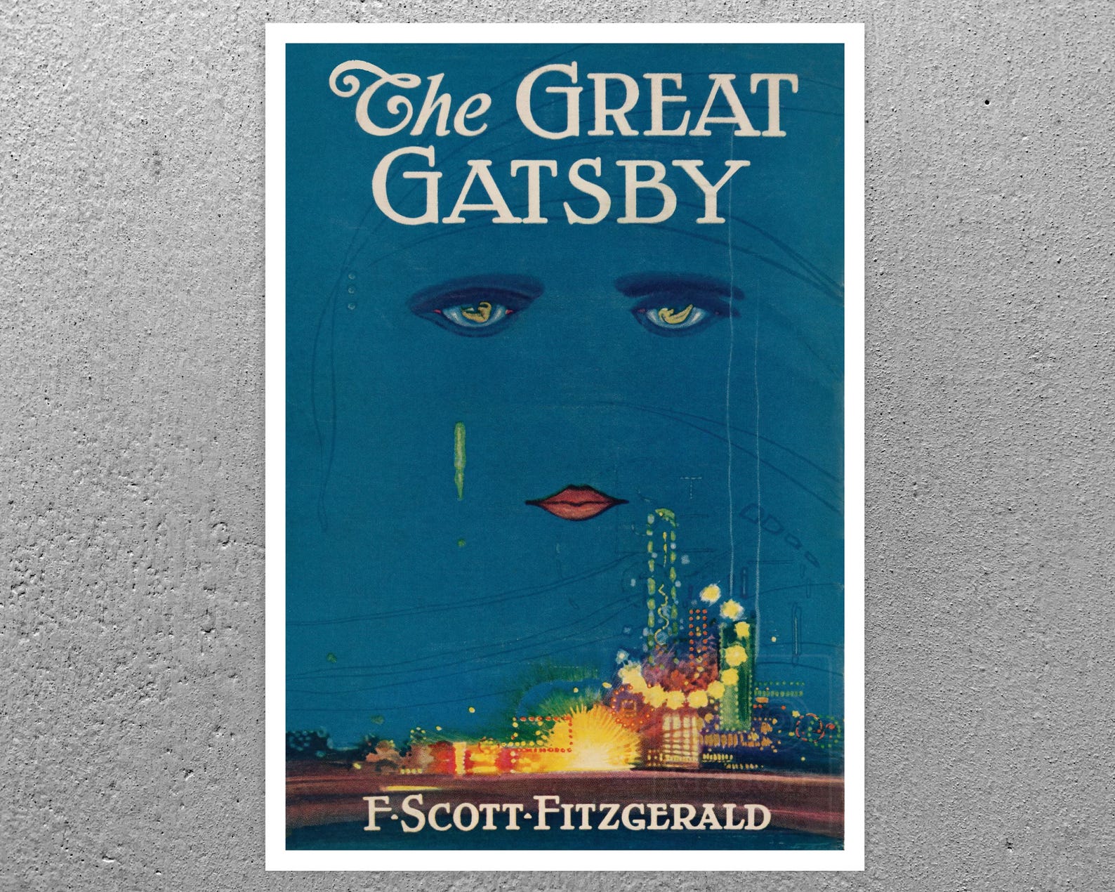 F. Scott Fitzgerald "The Great Gatsby" (c.1925) First Edition Cover Illustration, Francis Cugat - Mabon Gallery