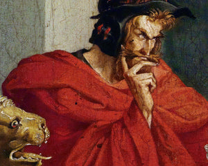 Faust and Mephisto Playing Chess (c.19th Century) Anonymous - Mabon Gallery