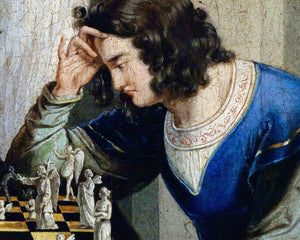Faust and Mephisto Playing Chess (c.19th Century) Anonymous - Mabon Gallery
