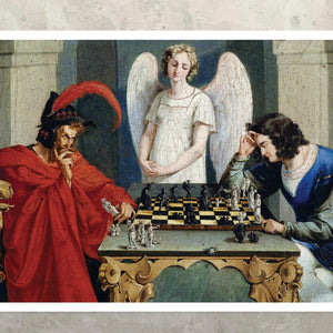 Faust and Mephisto Playing Chess (c.19th Century) Anonymous - Mabon Gallery