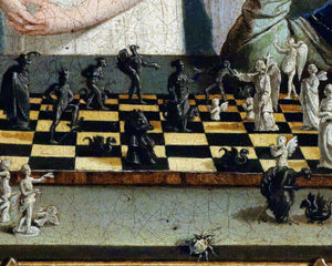 Faust and Mephisto Playing Chess (c.19th Century) Anonymous - Mabon Gallery