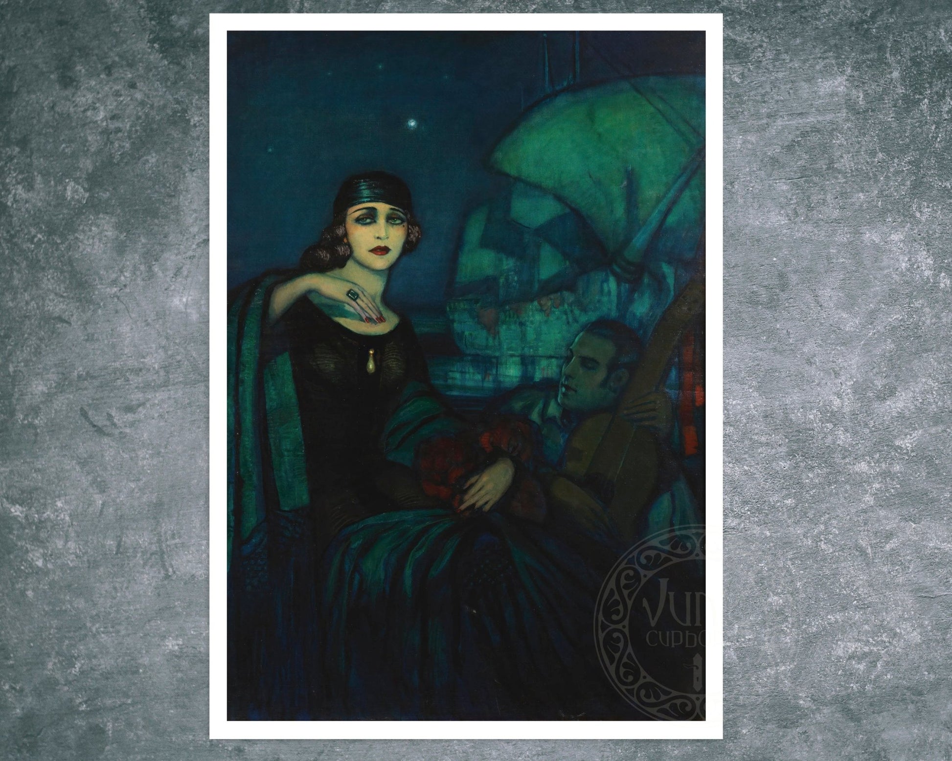 Federico Beltrán Masses "Pola Negri y Rudolph Valentino" (c.1925) - Mabon Gallery