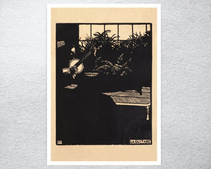 Félix Vallotton "Instruments de Musique: La Guitare" (c.1894) - Mabon Gallery