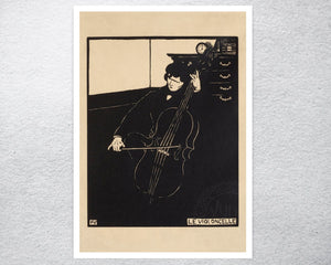 Félix Vallotton "Instruments de Musique: Le Violoncelle" (c.1894) - Mabon Gallery