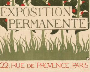 Félix Vallotton "L'Art Nouveau. Exposition Permamente" Vintage Exhibition Poster (c.1896) - Mabon Gallery