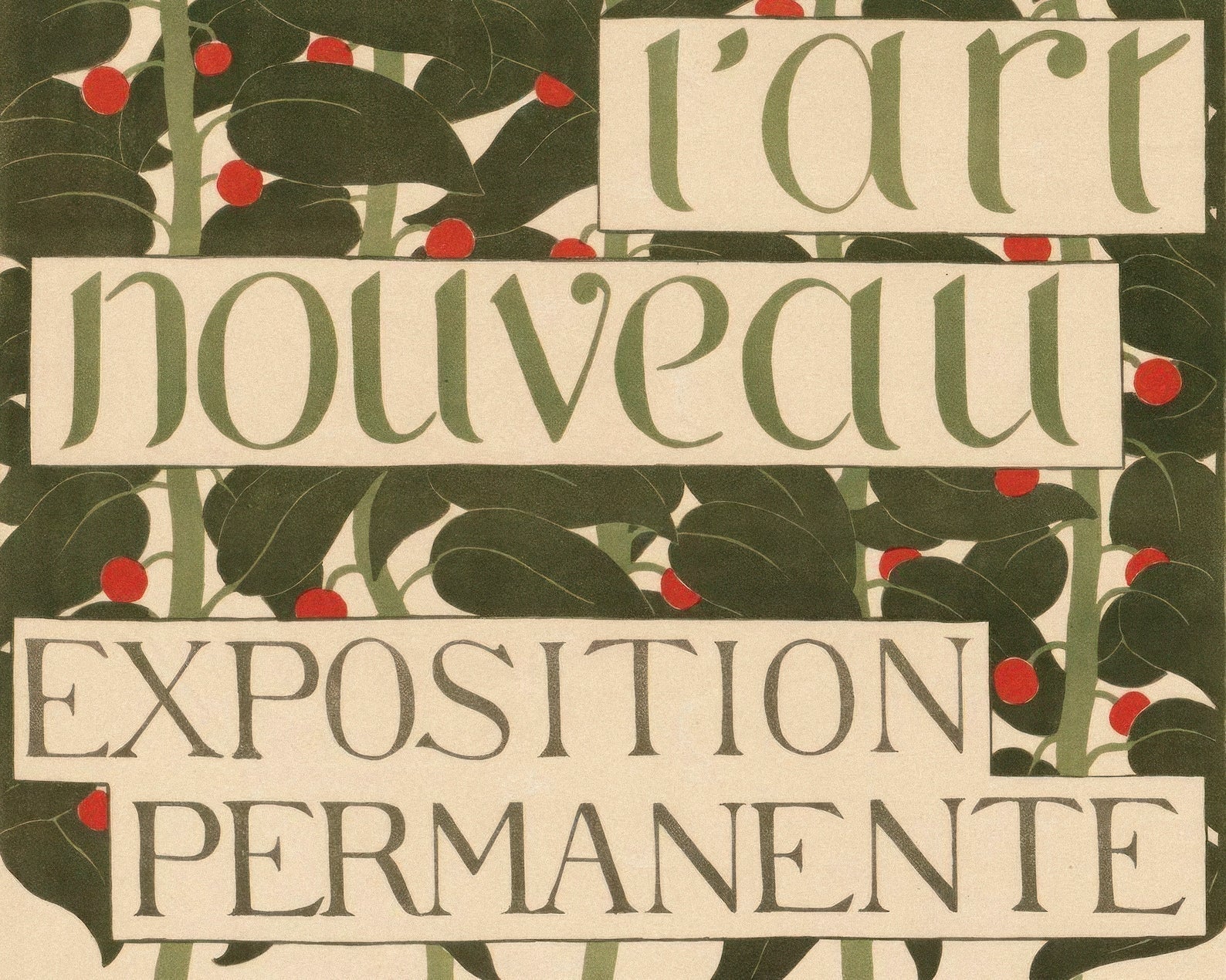Félix Vallotton "L'Art Nouveau. Exposition Permamente" Vintage Exhibition Poster (c.1896) - Mabon Gallery