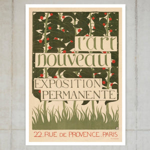 Félix Vallotton "L'Art Nouveau. Exposition Permamente" Vintage Exhibition Poster (c.1896) - Mabon Gallery