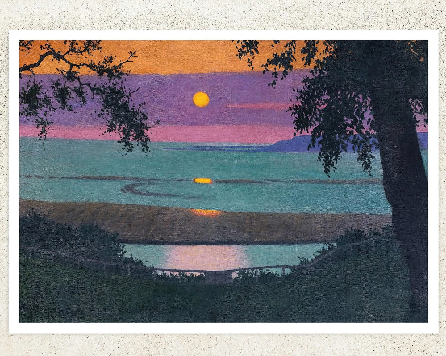 Félix Vallotton "Soir, Côte de Grâce" (c.1917) - Mabon Gallery