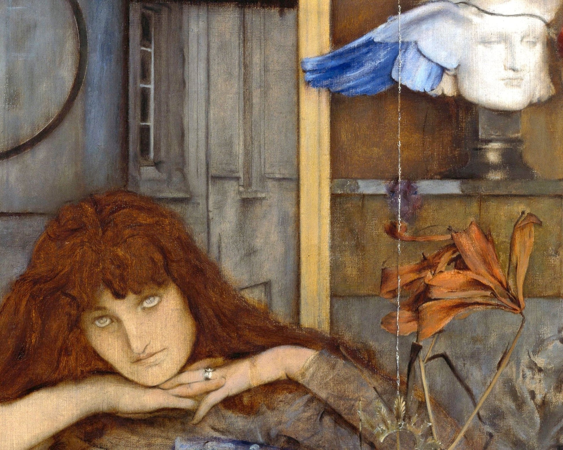 Fernand Khnopff "I Lock My Door Upon Myself" (1891) - Mabon Gallery