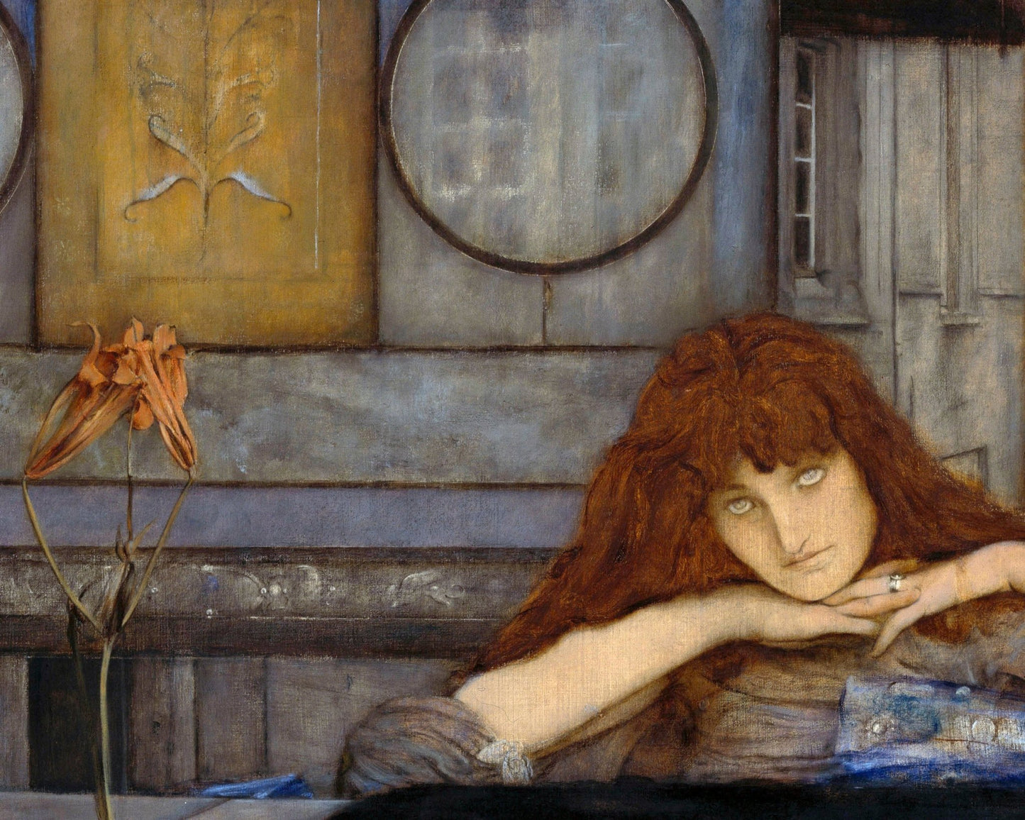 Fernand Khnopff "I Lock My Door Upon Myself" (1891) - Mabon Gallery